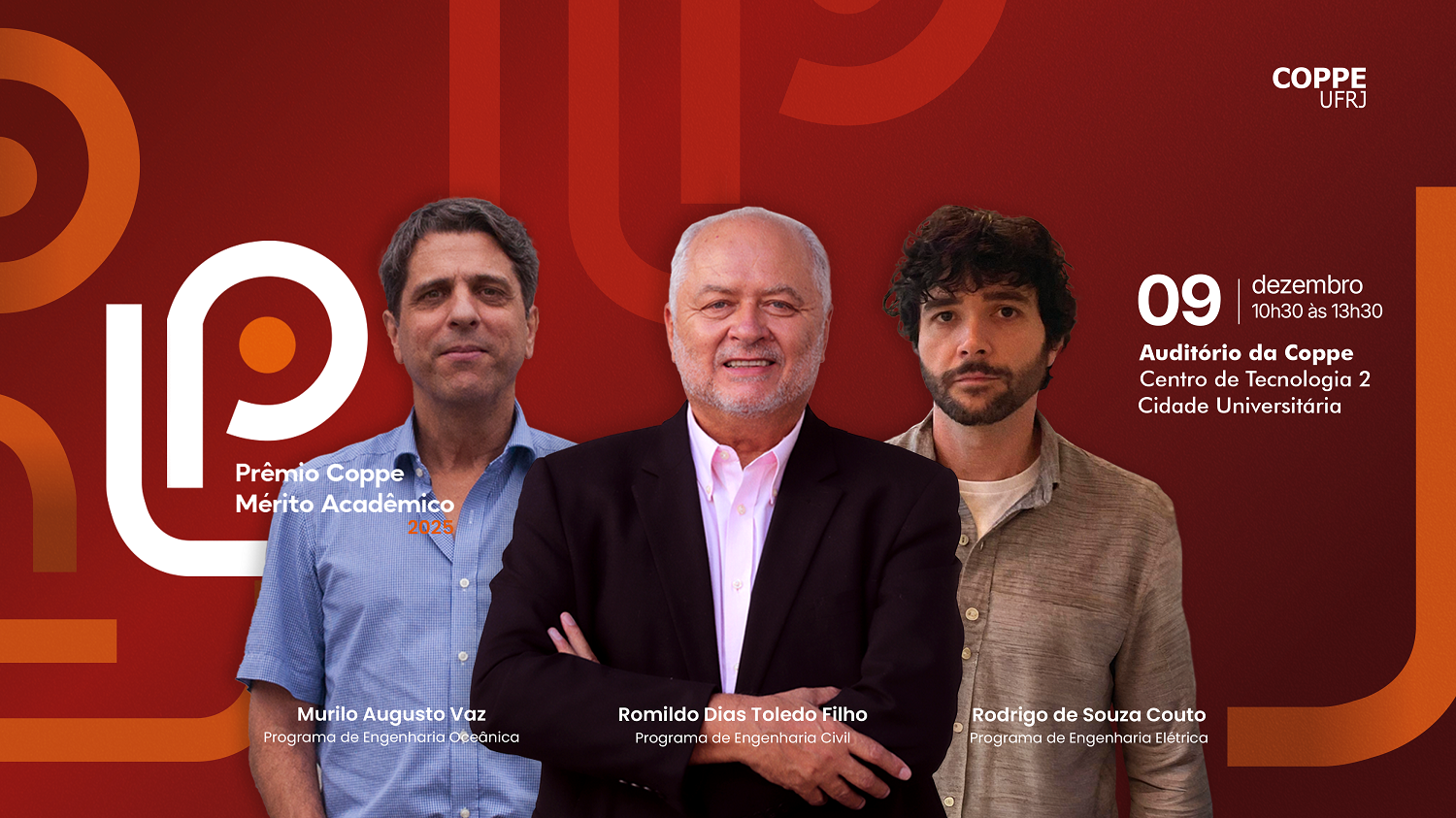 Reconhecimento à excelência acadêmica: Coppe premia docentes no Mérito Acadêmico 2025